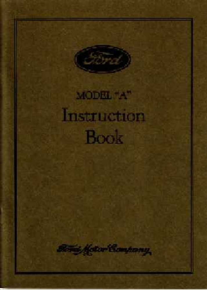 bishko automotive literature 1931 Ford Model A Car Instruction Manual Owners Guide Reference Operator Book