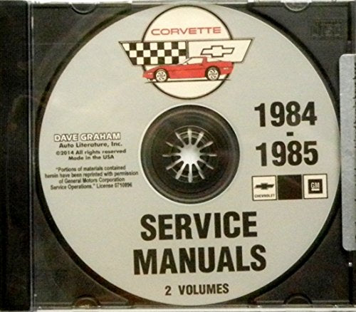 bishko automotive literature 1984 Chevy Corvette Shop Service Repair Manual CD Engine Drivetrain Electrical