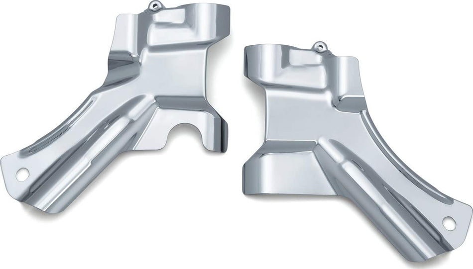 Kuryakyn 7833 Motorcycle Accent Accessory: Neck Cover for 2007-17 Harley-Davidson FL Softail Motorcycles, Chrome