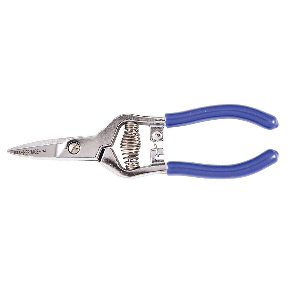 Klein Tools 744 Spring Action Snip, 6-3/4-Inch, Made in USA