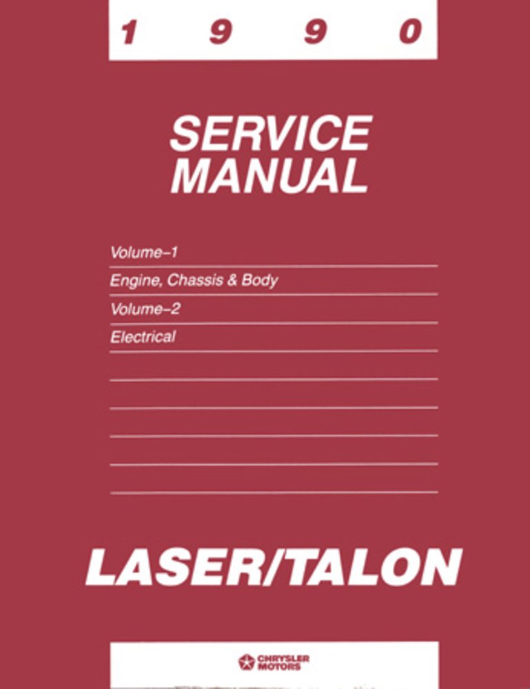 bishko automotive literature 1990 Eagle Talon Plymouth Laser Shop Service Repair Manual Engine Electrical