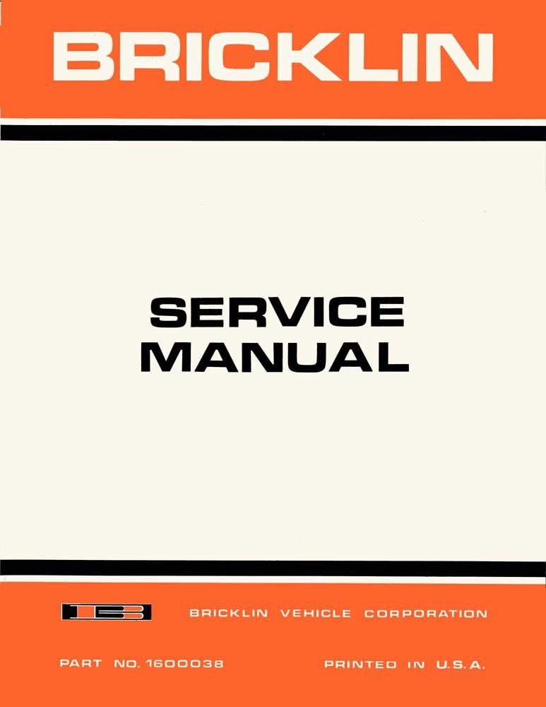 bishko automotive literature 1974 Bricklin Shop Service Repair Manual Engine Drivetrain Electrical