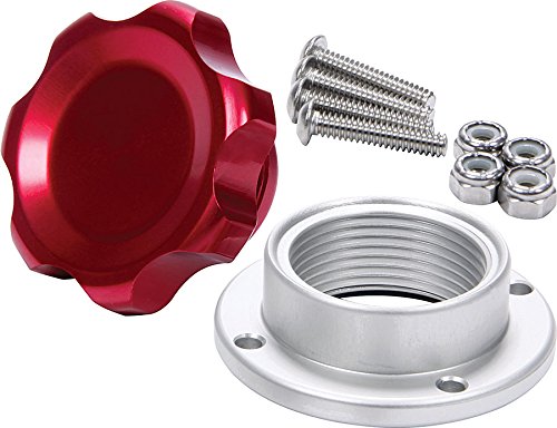 Allstar Performance ALL36182 Filler Cap (Red With bolt-In Alum Bung Small)