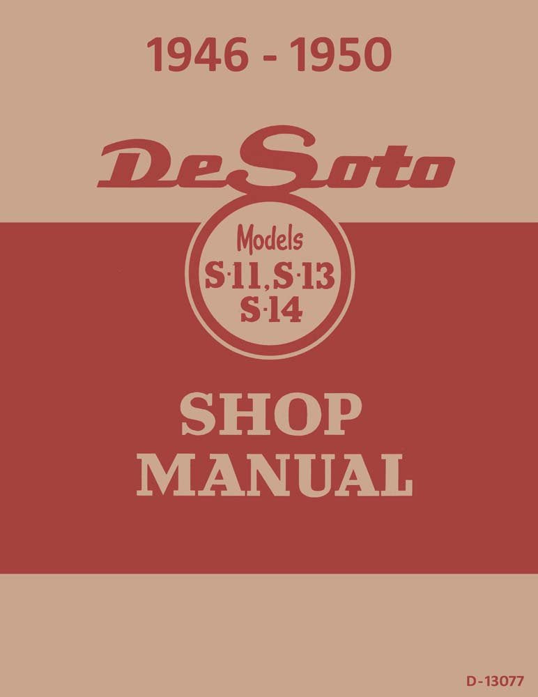 bishko automotive literature 1946 1947 1948 1949 1950 DeSoto Shop Service Repair Manual Book Engine Wiring