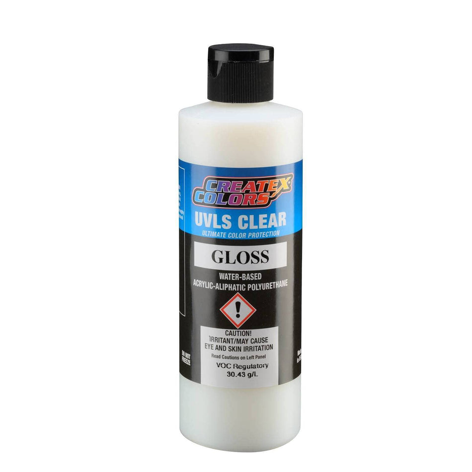 Createx Airbrush Paint UVLS Gloss Clear, 8 Oz (4050-08)