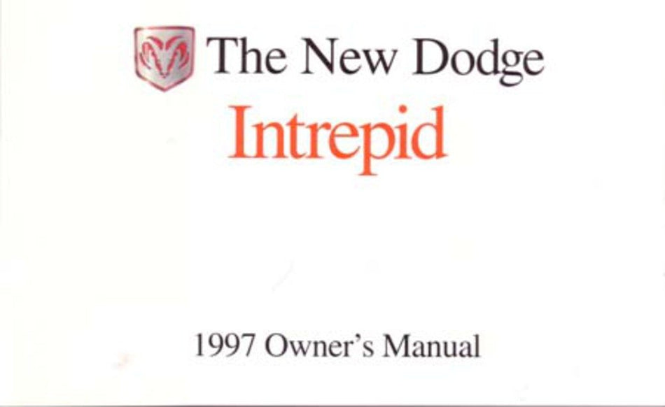 bishko automotive literature 1997 Dodge Intrepid Owners Manual User Guide Reference Operator Book Fuses