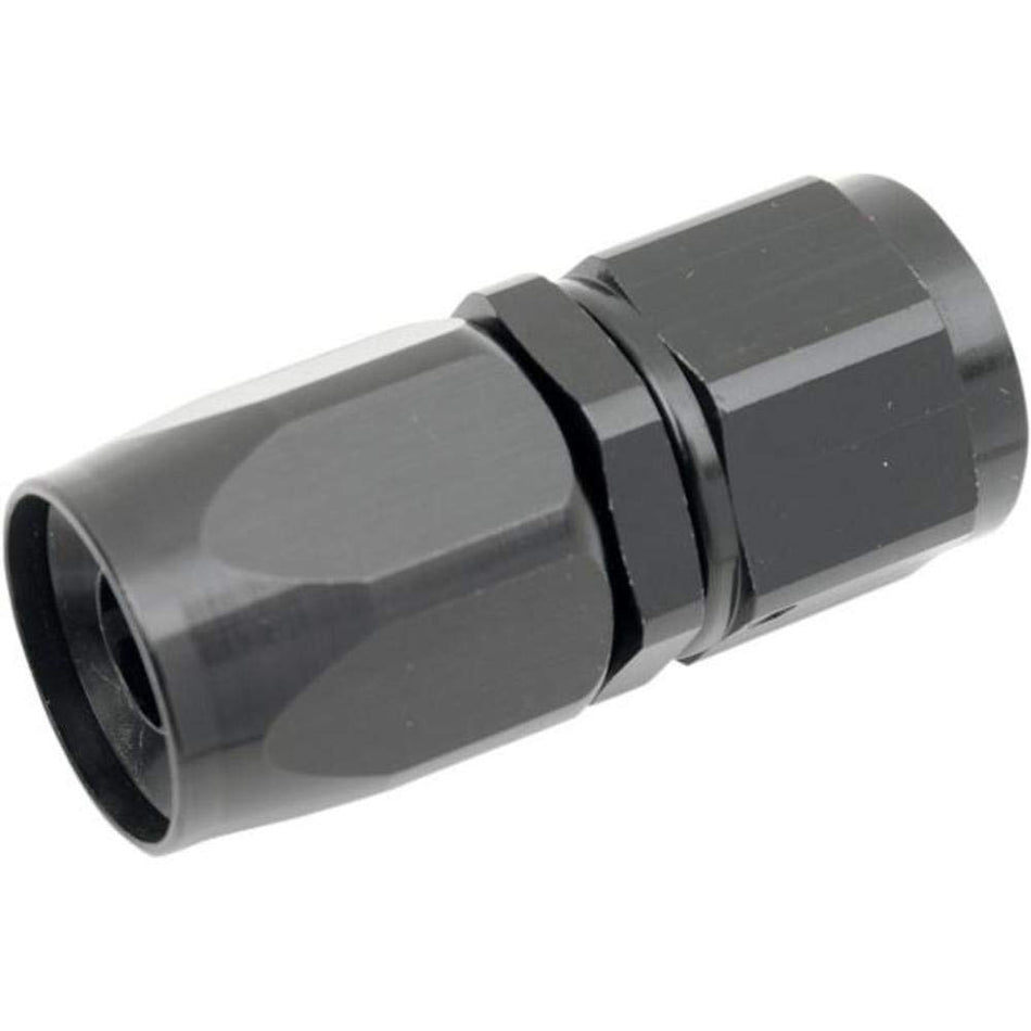 Russell -8 AN Straight Full Flow Non-Swivel Hose End - Black Anodized R10033