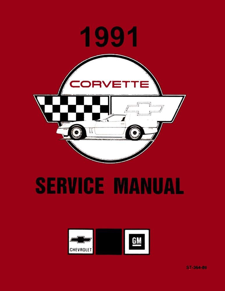 bishko automotive literature 1991 Corvette Shop Service Repair Manual Book Engine Drivetrain Electrical OEM