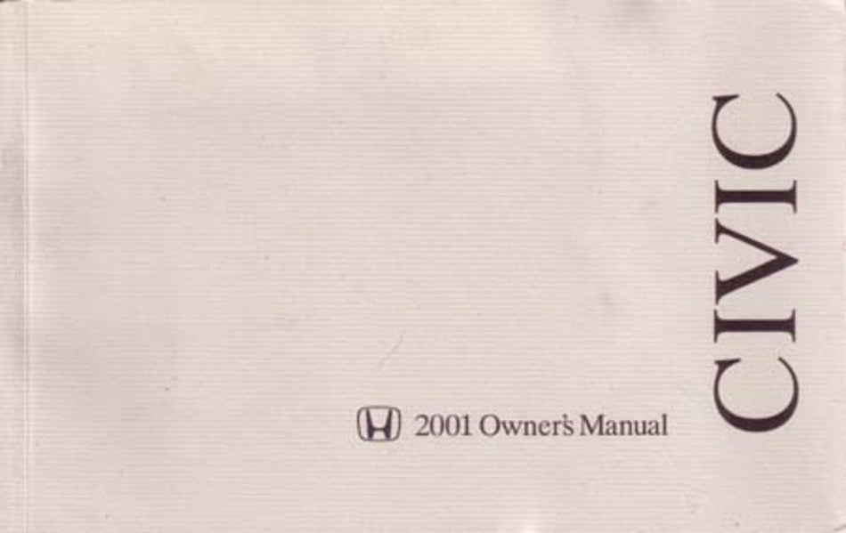 bishko automotive literature 2001 Honda Civic Sedan Owners Manual User Guide Reference Operator Book Fuses