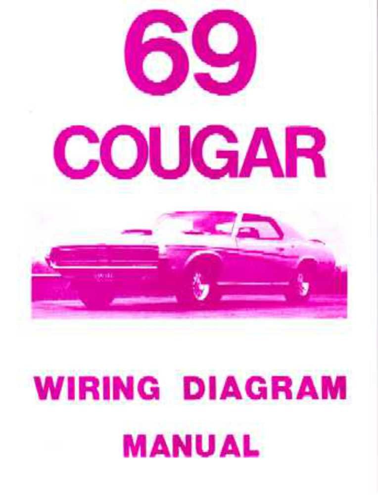 bishko automotive literature 1969 Mercury Cougar Electrical Wiring Diagrams Schematics Manual Book Factory