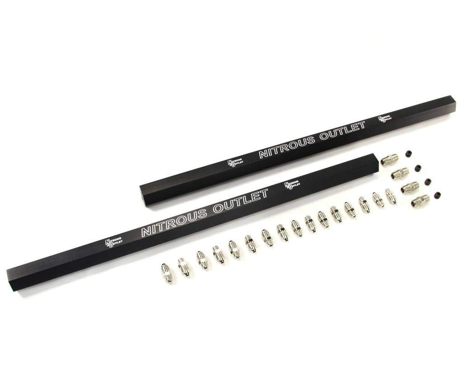 Nitrous Outlet 4 Solenoid Direct Port Dual Injection Rail Kit