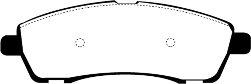 EBC Brakes UD757 Ultimax OEM Replacement Brake Pad