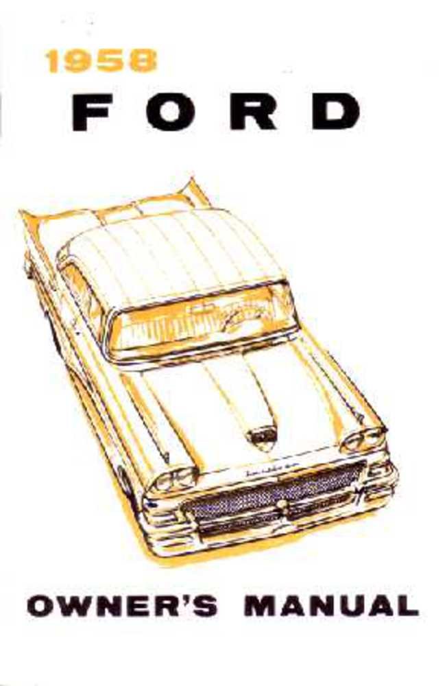 bishko automotive literature 1958 Ford Fairlane Owners Manual User Guide Reference Operator Book Fuses Fluid