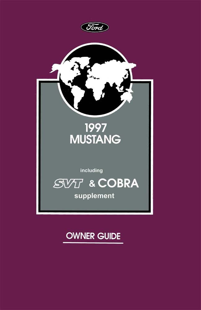 bishko automotive literature 1997 Ford Mustang Owners Manual User Guide Reference Operator Book Fuses