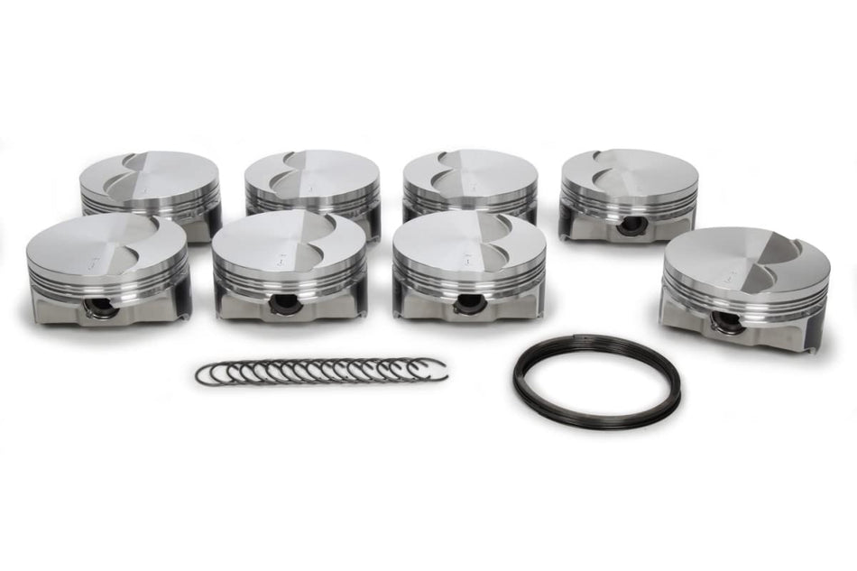 ICON PISTONS ICNIC9991C.020 4.020 in. Bore FHR Forged Piston Set for GM LS-Series Minus 3.3 cc - Set of 8