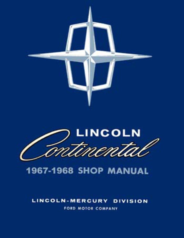 bishko automotive literature 1967 1968 Lincoln Continental Shop Service Repair Manual Book Engine Electrical