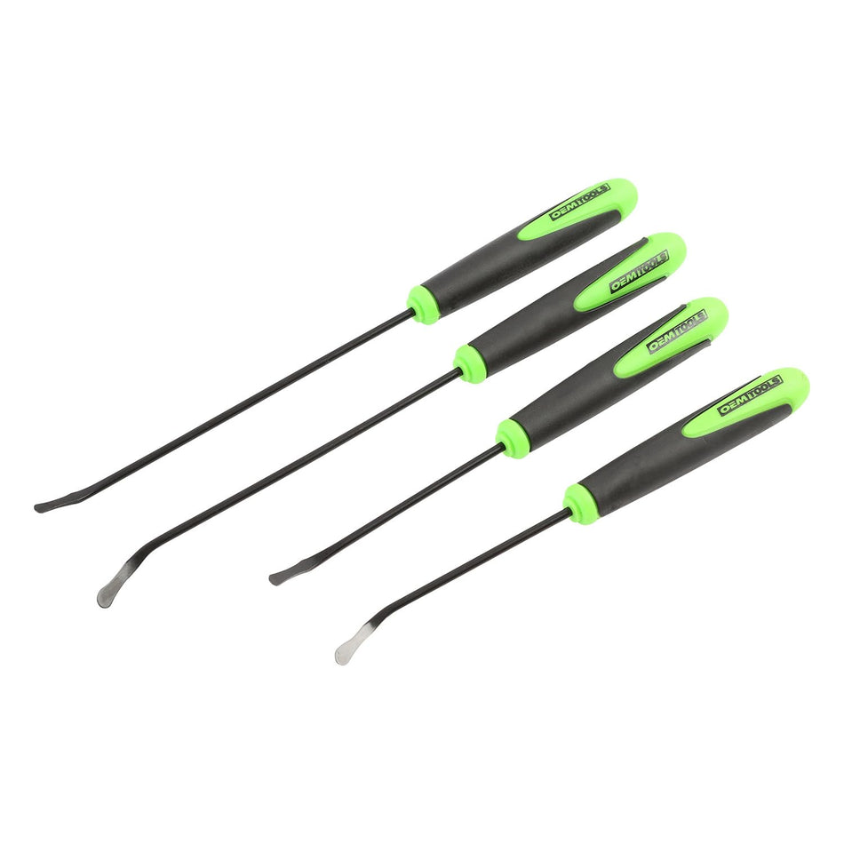 OEMTOOLS 25429 O Ring and Seal Removal Pick Set, Short and Long Spoon Type Hose and O-Ring Removal Set, Includes 4 Contoured Automotive Picks for Seals, Bushings, Hoses, and O Rings