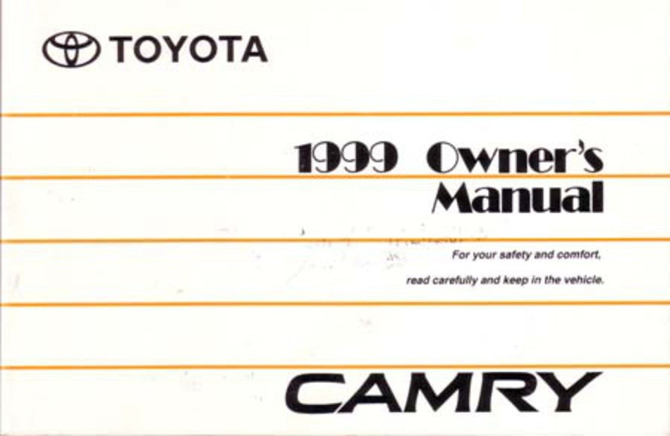 bishko automotive literature 1999 Toyota Camry Owners Manual User Guide Reference Operator Book Fuses Fluids
