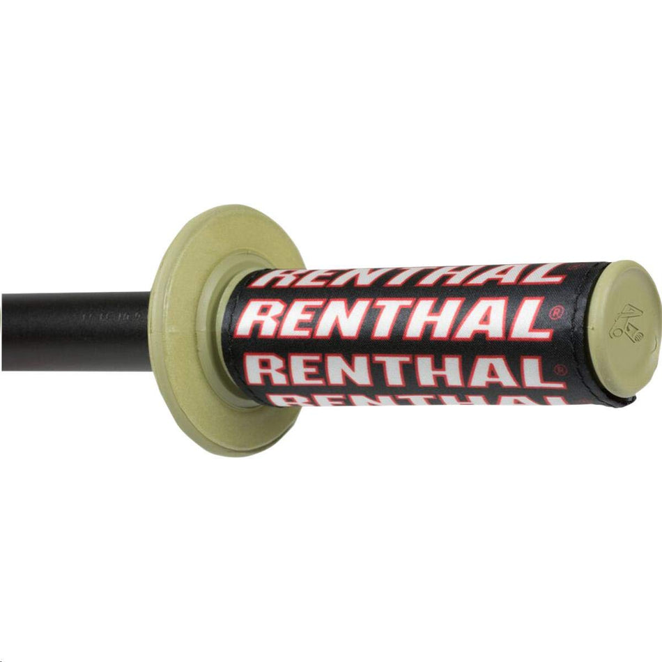 Renthal G190 Clean Off-Road Motorcycle Hand Grips - Black/One Size
