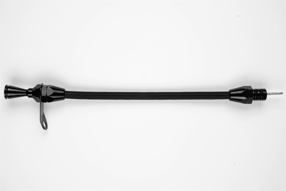 Lokar XTD-34L60TM Transmount Transmission Dipstick with Black Stainless Steel Housing and Black Fittings for GM 4L60 Transmission