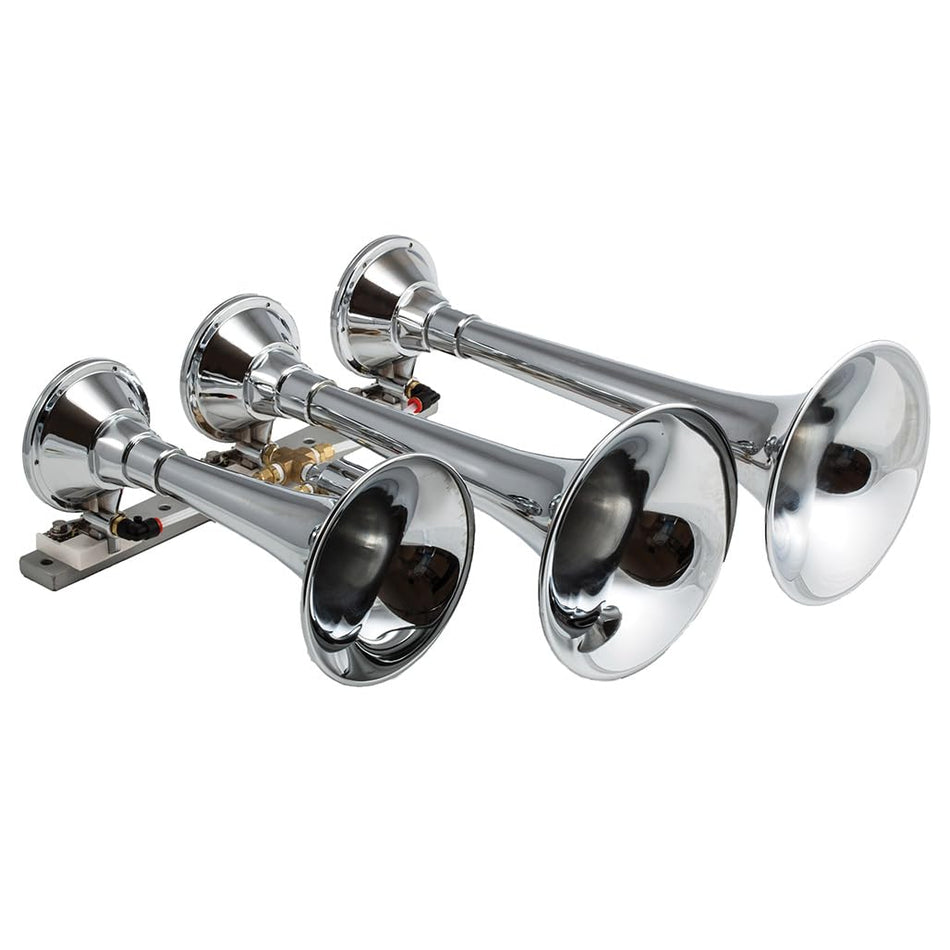 Kleinn Air Horns 630 Triple Train Horn - Chrome