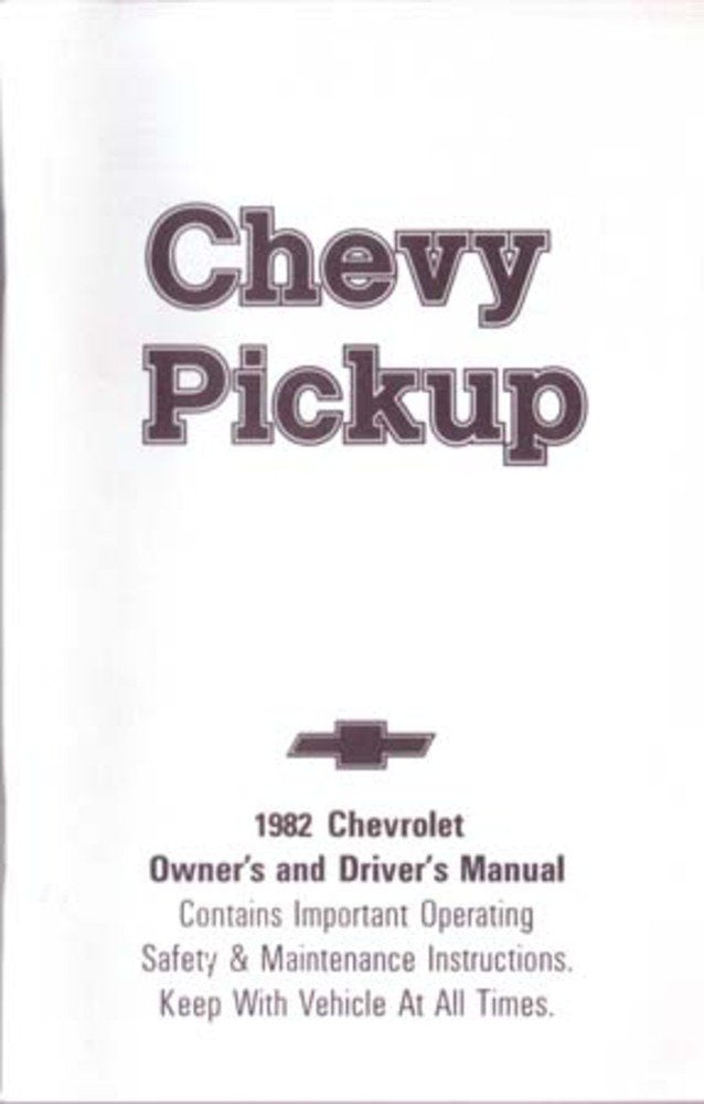 bishko automotive literature 1982 Chevrolet C K Pickup Truck Owners Manual User Guide Operator Book Fuses
