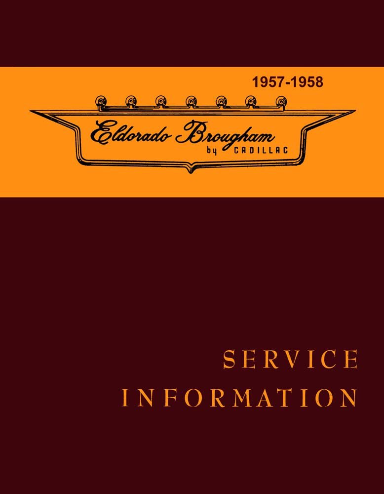 bishko automotive literature 1957 1958 Eldorado Brougham Shop Service Repair Manual Book Engine Electrical