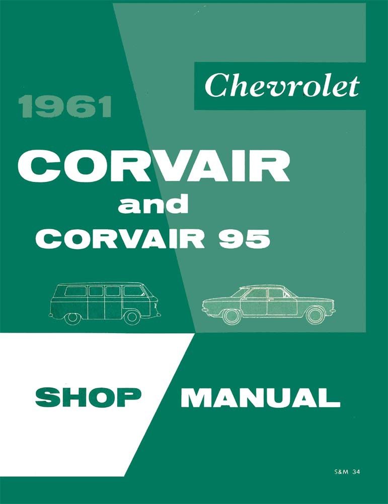bishko automotive literature 1961 Chevrolet Corvair Shop Service Repair Manual Book Engine Electrical OEM