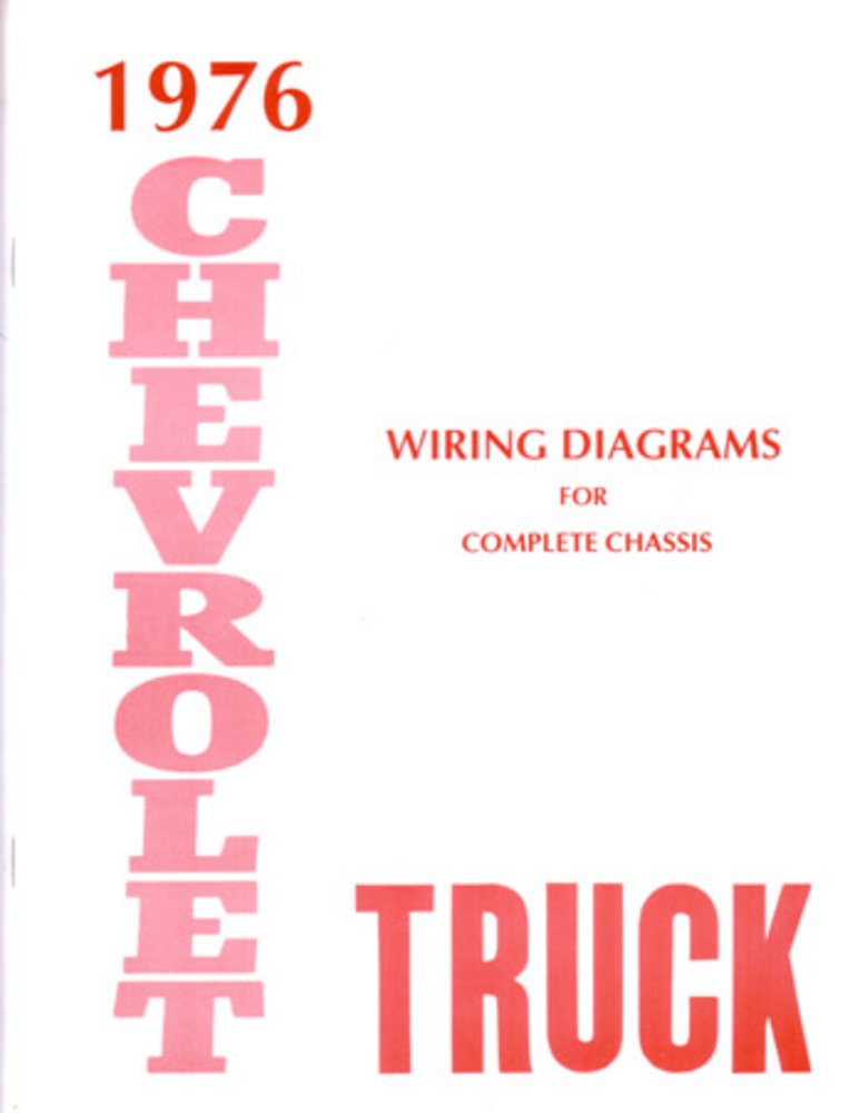 bishko automotive literature 1976 Chevrolet Truck Electrical Wiring Diagrams Schematics Mechanic OEM Book
