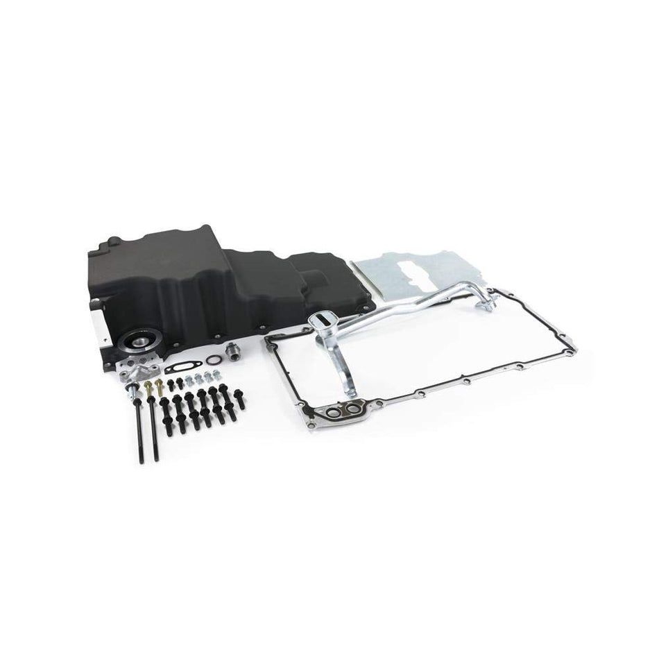 TSP 81073BK Low-Profile Retro-Fit LSX Aluminum Rear Sump Oil Pan, Aluminum, Black