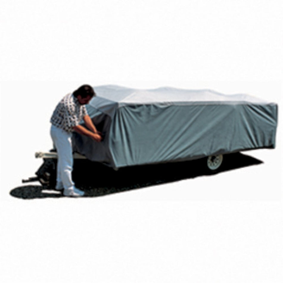 ADCO Pop Up Trailer SFS Aqua 12292 Shed Cover , Gray , 10'1" to 12'