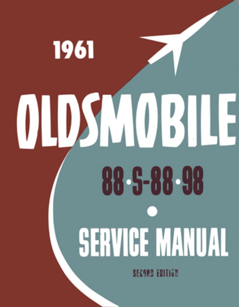 bishko automotive literature 1961 Oldsmobile Delta 88 Ninety Eight Shop Service Repair Manual Book Engine