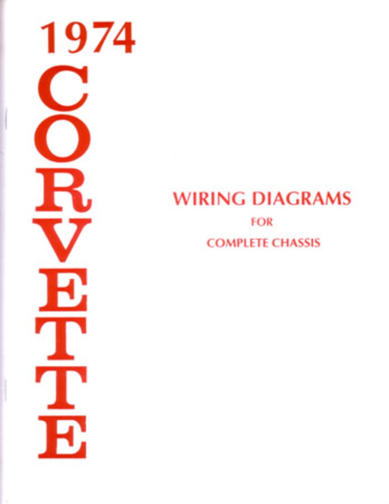 bishko automotive literature 1974 Chevrolet Corvette Electrical Wiring Diagrams Schematics Mechanic OEM Book
