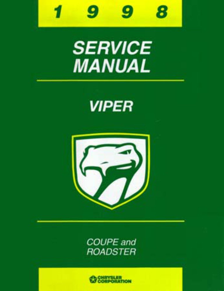 bishko automotive literature 1998 Dodge Viper Shop Service Repair Manual Book Engine Drivetrain Electrical