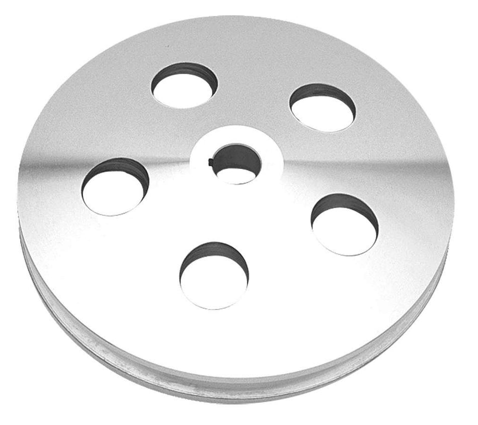 Trans-Dapt 8934 Polished Aluminum Power Steering Pulley, 1 Pack