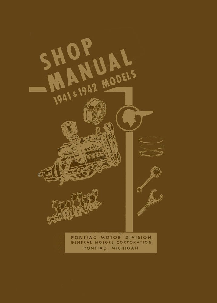 bishko automotive literature 1941 1942 Pontiac Shop Service Repair Manual Book Engine Drivetrain Wiring OEM
