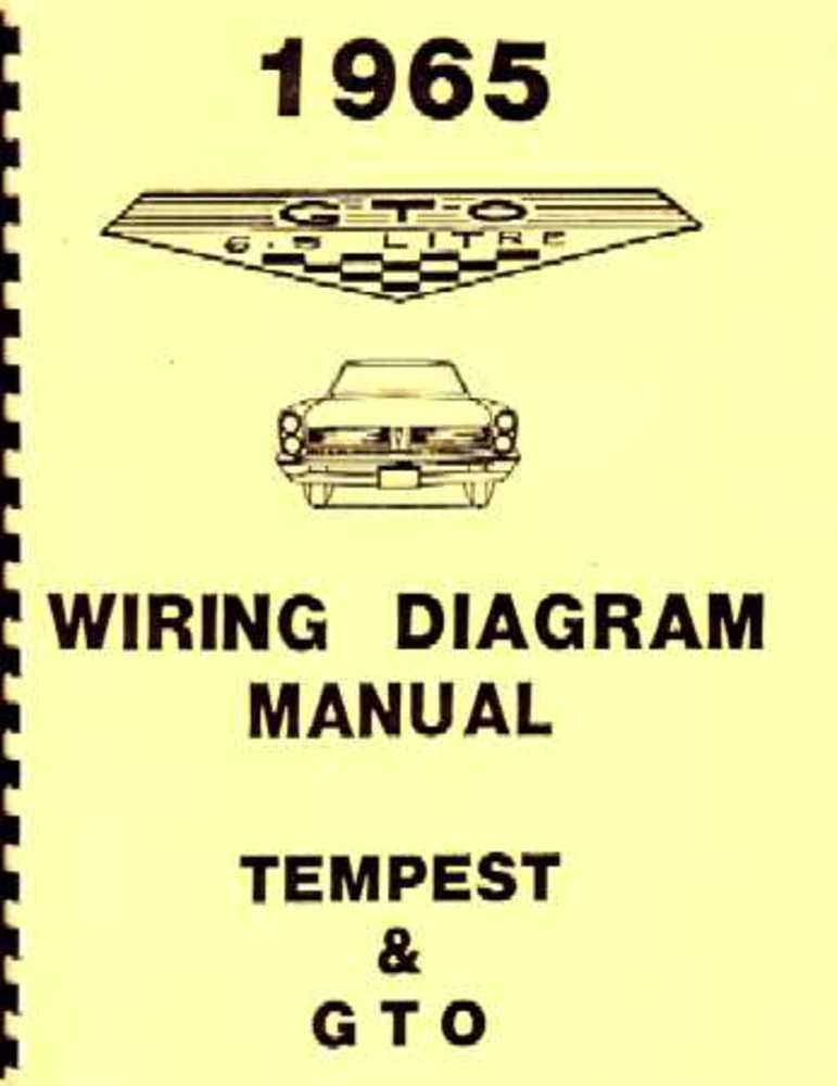 bishko automotive literature 1965 Pontiac GTO Tempest Electrical Wiring Diagrams Schematics Manual Book OEM