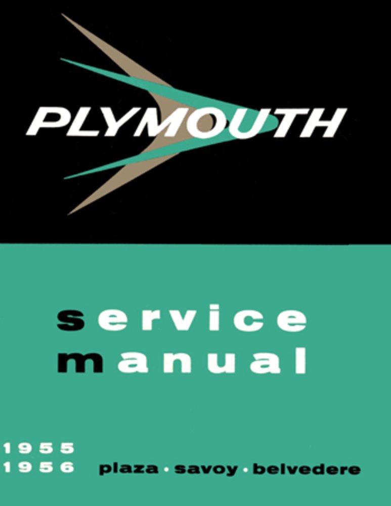 bishko automotive literature 1955 1956 Plymouth Shop Service Repair Manual Book Engine Drivetrain Wiring OEM