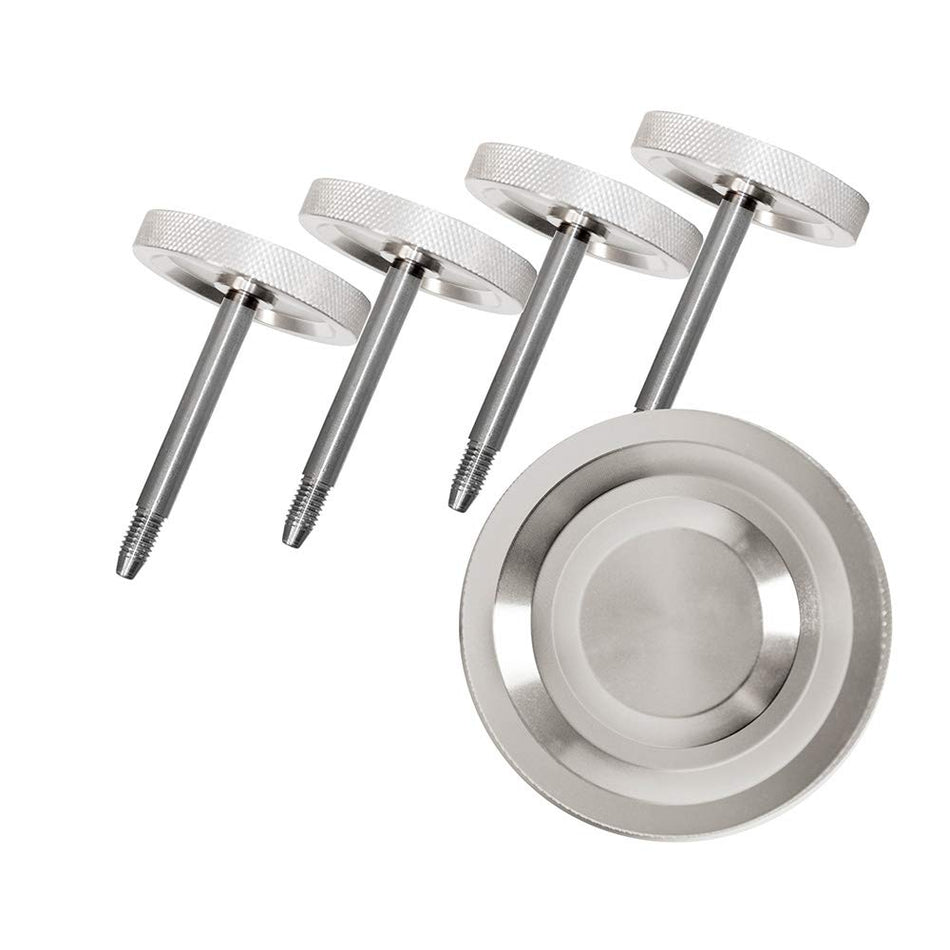 DV8 Offroad | D-JP-180027-BL | Door Surround Knob Set for 07-18 Wrangler JK | 2 Door Models | Billet Aluminum Construction | Complete Set of 4