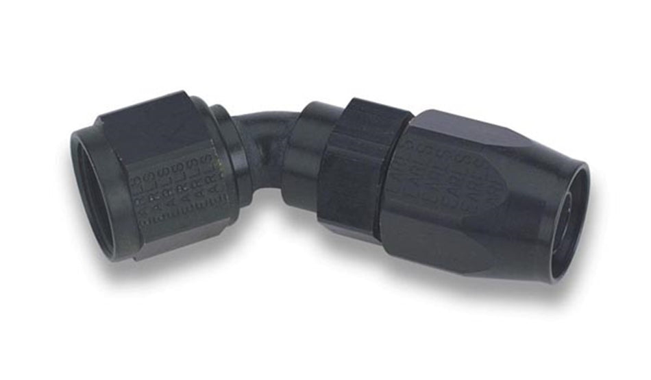 Earl's -16 45 Deg. Tube Black Swivel-Seal