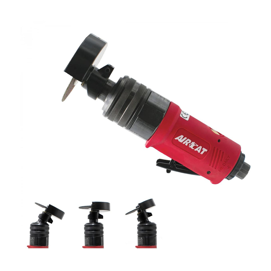 AIRCAT Pneumatic Tools 6530: .5 HP 3-Inch Flex Head Cut-Off Tool 18,000 RPM Free Speed