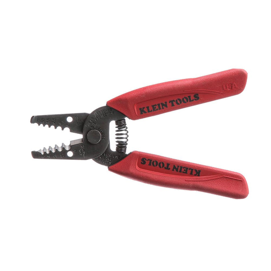 Klein Tools 11049 Wire Stripper / Cutter, Made in USA, Compact, Lightweight, Hardened Steel, Precision Ground, for Stranded Wires