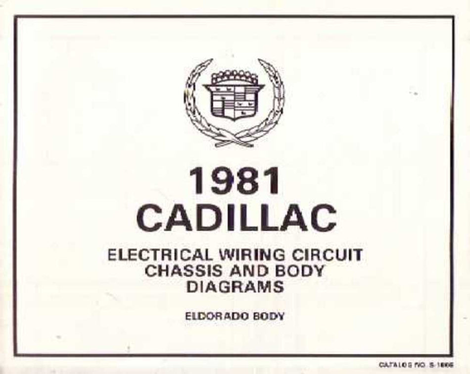 bishko automotive literature Wiring Diagrams Factory Specifications for The 1981 Cadillac Eldorado Seville