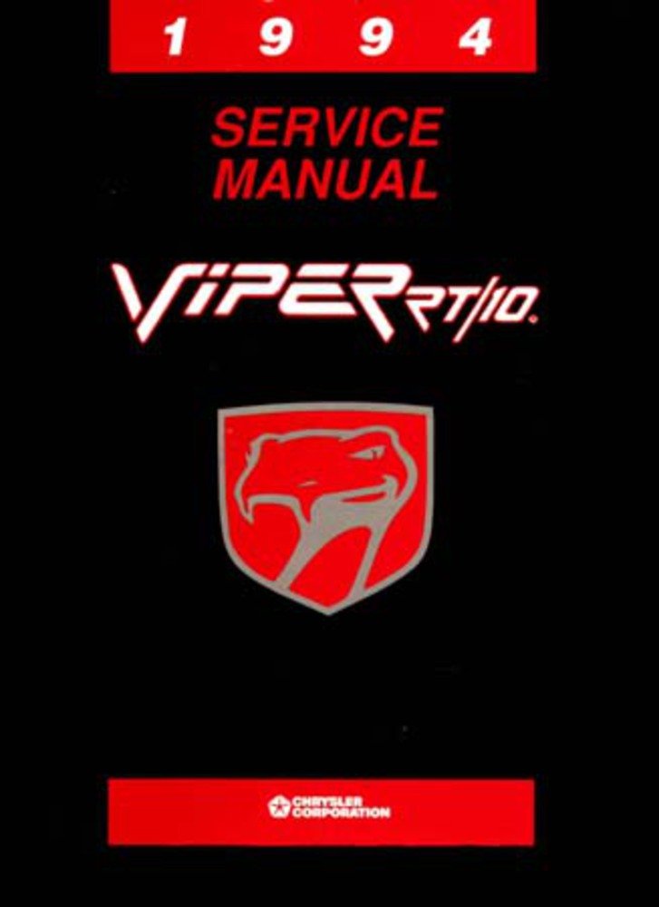 bishko automotive literature 1994 Dodge Viper Shop Service Repair Manual Book Engine Drivetrain Electrical