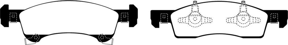 EBC Brakes UD934 Ultimax OEM Replacement Brake Pad