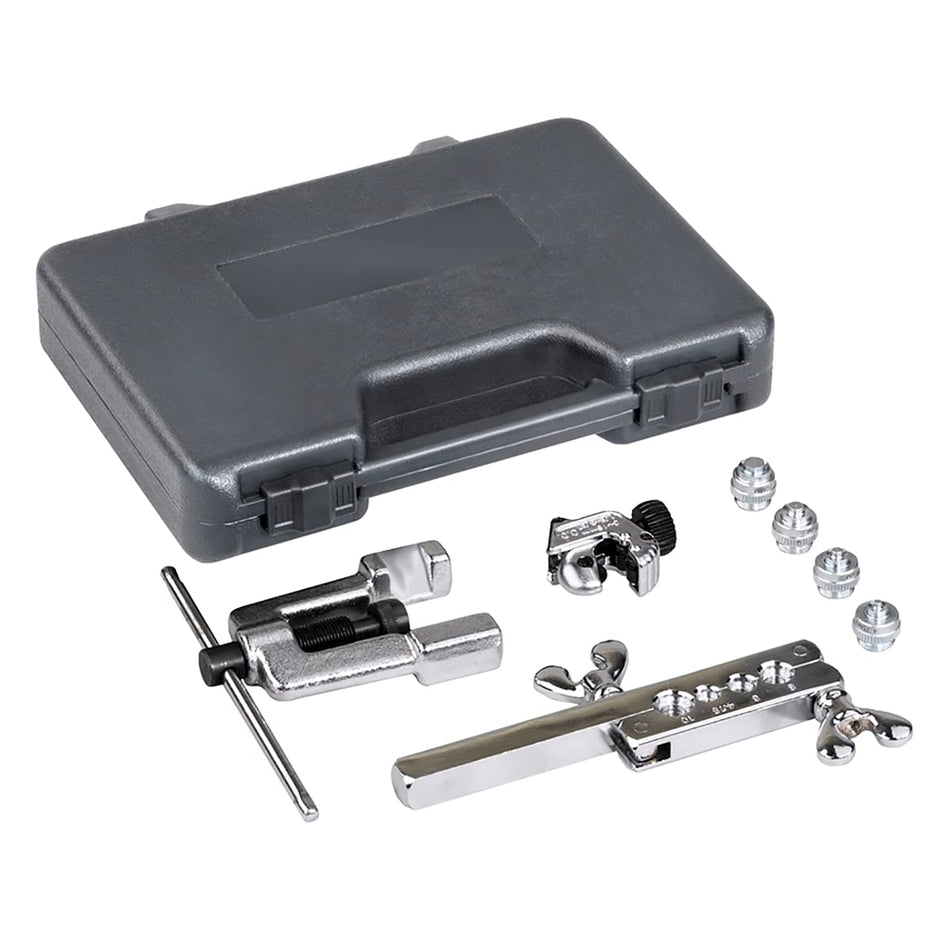 OTC 6504 Deluxe ISO Bubble Flaring Tool Set with Cutter