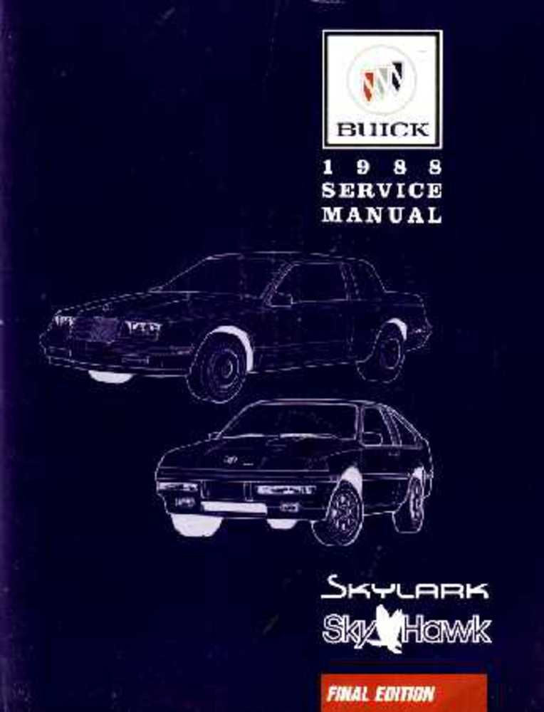 bishko automotive literature 1988 Buick Skyhawk Skylark Shop Service Repair Manual Book Engine Wiring OEM