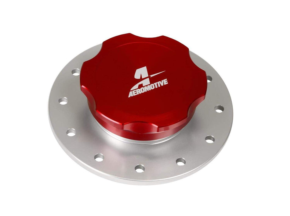 Aeromotive 18707 Billet Fuel Cell Cap Kit with Screw-On Fillcap, 12-Bolt Mounting Flange