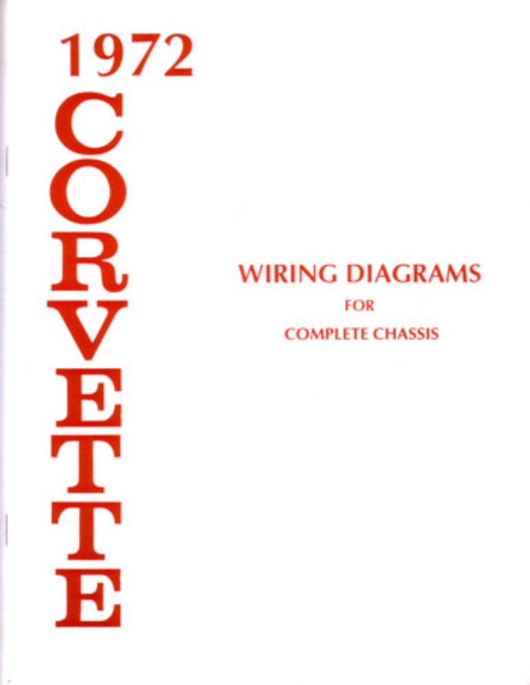 bishko automotive literature 1972 Chevrolet Corvette Electrical Wiring Diagrams Schematics Mechanic OEM Book