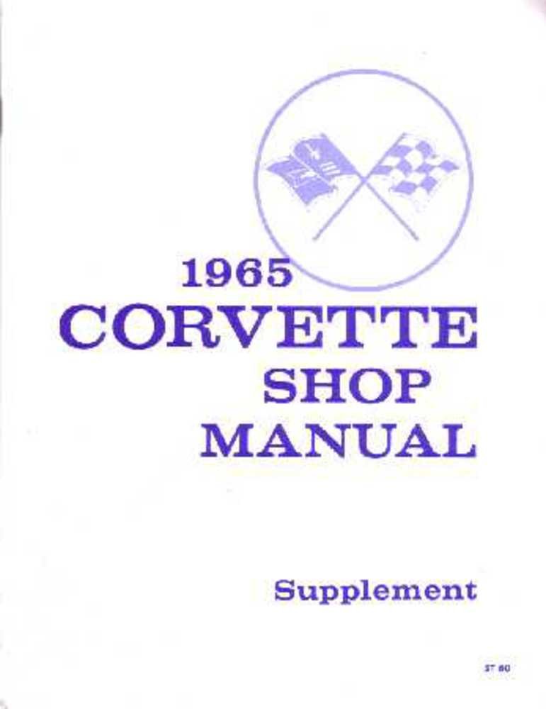 bishko automotive literature 1965 Chevrolet Corvette Shop Service Repair Manual Book Engine Drivetrain Wiring